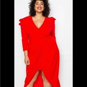 Elegant Red Women's Dress